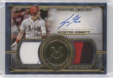 2019 Topps Museum Collection Gold 10/25 Scooter Gennett #SSDA-SG Auto fm0