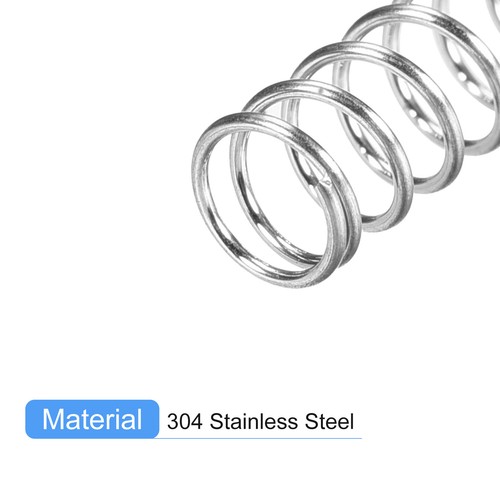 5Pcs Compression Spring 304 Stainless Steel 5mm OD 0.5mm Wire 10mm ...