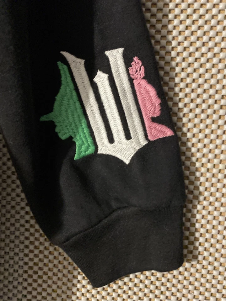 Sudadera con capucha para mujer Wicked con licencia personaje manga larga forrada de vellón negra xs Foto 3 de 4