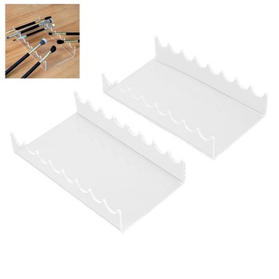 Pilipane 2PCS Makeup Brush Holder Clear Acrylic Horizontal Brush Drying Rack ...