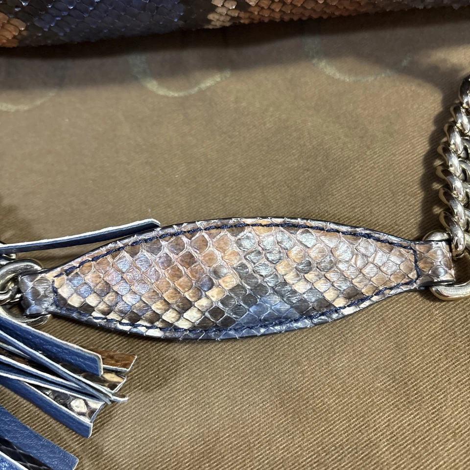 Gucci Python Large Soho Chain Hobo Beige Pristine Condition with dust bag - Image 3 of 4