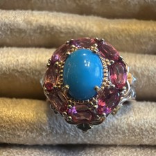 Gems En Vogue Sleeping Beauty Turquoise and R...