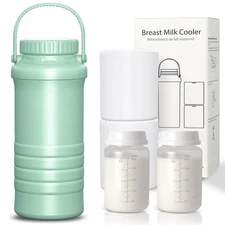Portable Breast Milk Cooler, 22oz Larger Capacity Breastmilk Chiller for Travel