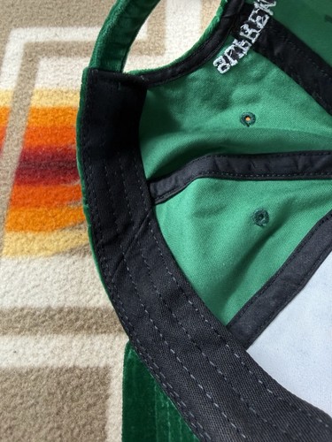 SUPREME Velvet S Logo Camp Cap Green Hat Adjustable Strapback F/W 2018 USA Made! - Picture 11 of 15