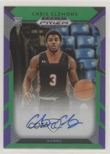 2019 Panini Prizm Draft Picks Purple & Green 64/199 Chris Clemons #117 Auto 1b9b