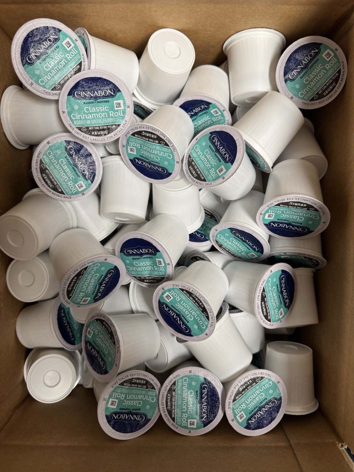 Cinnabon Classic Cinnamon Roll K Cups. 100 Pods Bulk.