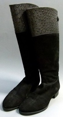Santoni Stiefel Boots Damen schwarz   DER HERBST NAHT -  Größe 37 1/2 - HOHER NP