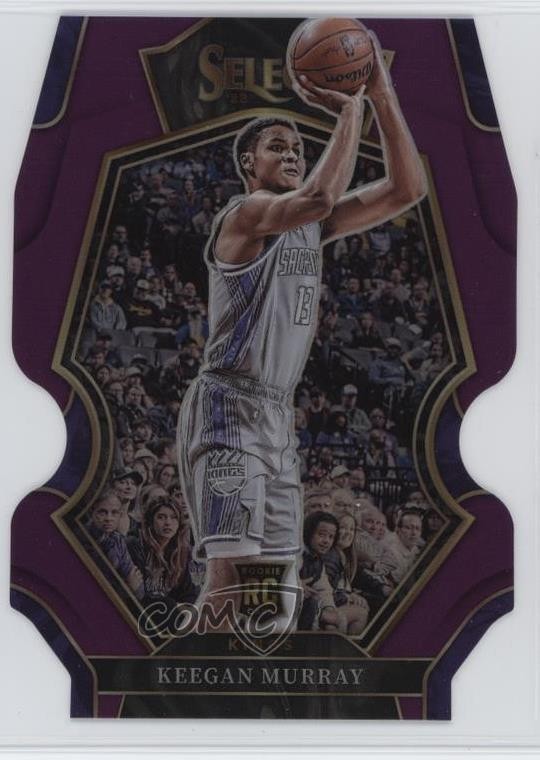 2022 Panini Select Premier Level Purple Prizm Die-Cut /99 Keegan Murray #197 oh4