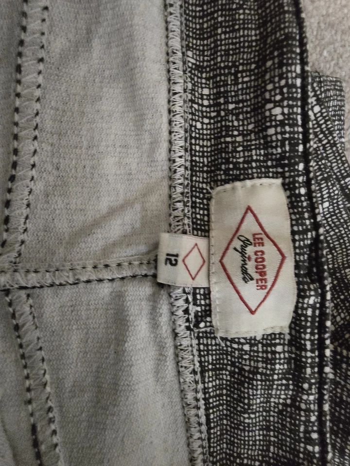 Lee Cooper Black And White Jeggings Size 12 - Image 3 of 3