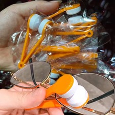 Mini Creative Two-side Glasses Brush Soft Microfiber Spectacles Cleaner Glasses