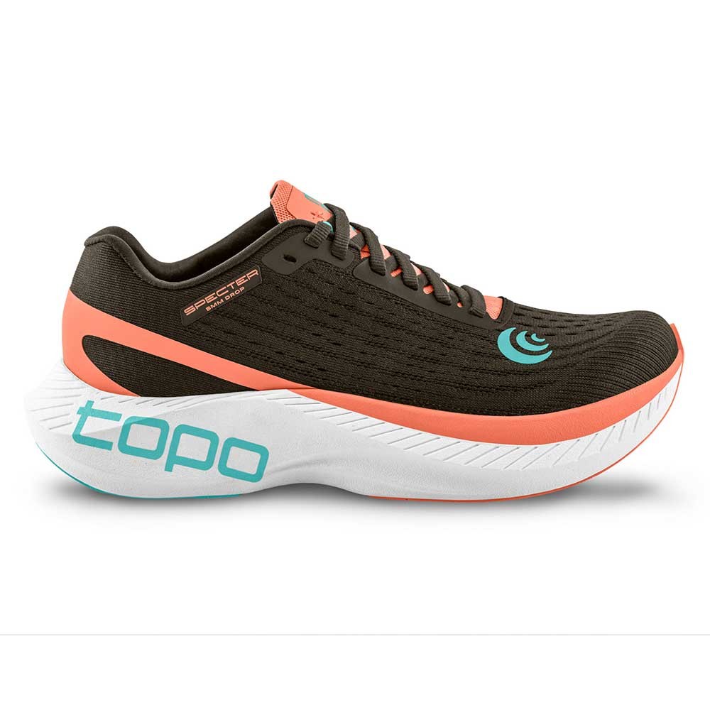 Женская футболка Topo Athletic Specter, Эспрессо/ Персик, 12 г, Средняя, США