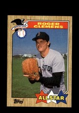 1987 Topps #614 Roger Clemens All Star Boston Red Sox NM-MT