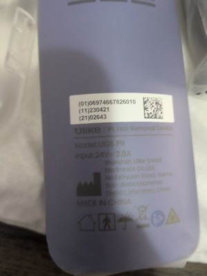 Ulike Air Series IPL Hair Removal Device Purple  UI06 PR Brand New