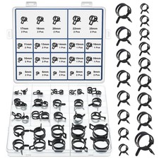 17Sizes Spring Band Hose Clamps Assortment Kit 5mm 6mm 7mm 8mm 9mm 10mm 11mm ...
