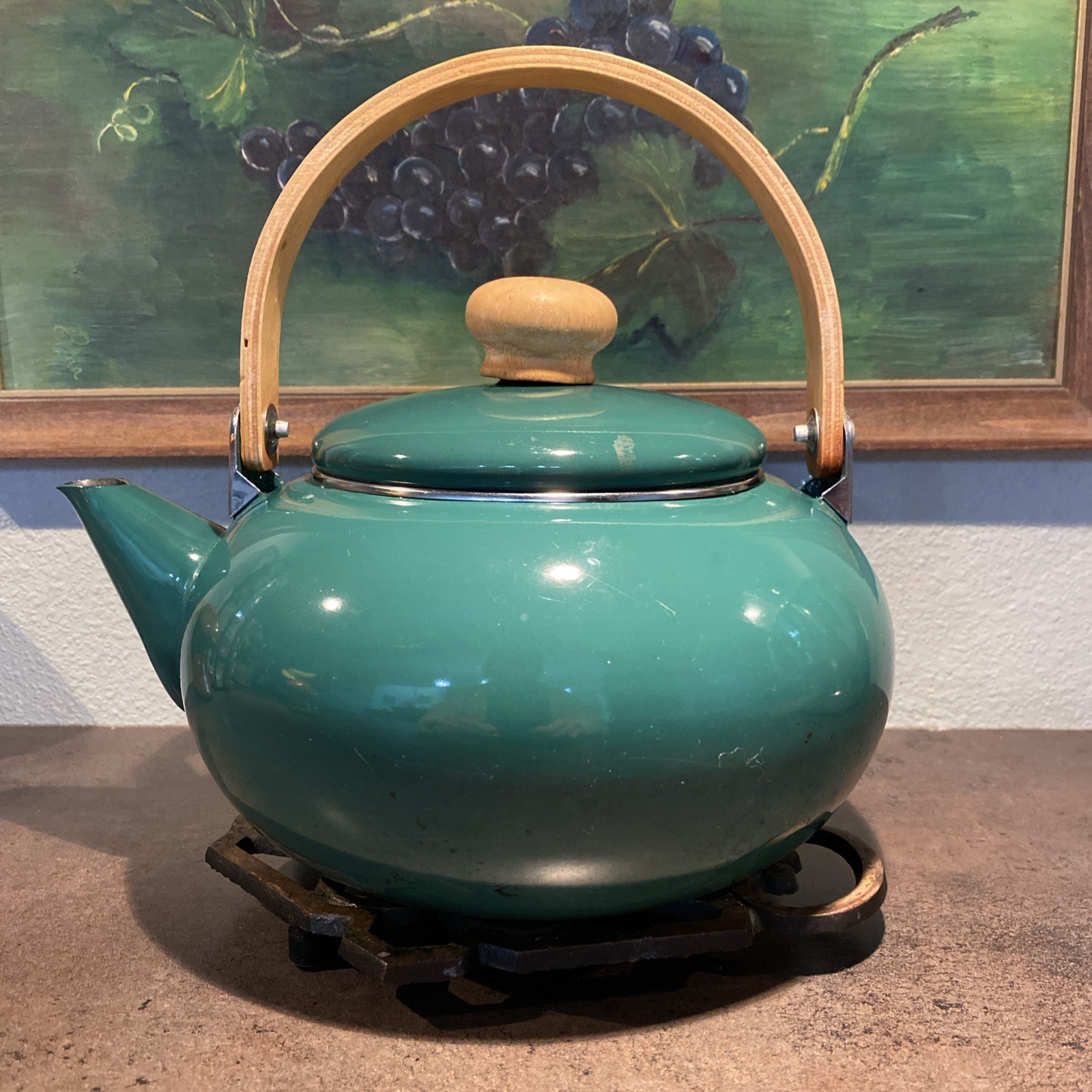 Kettle Pot With Lid Wood Handle