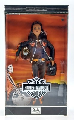 Harley Davidson Motor Cycles African American Barbie Puppe /Mattel 29208, NrfB