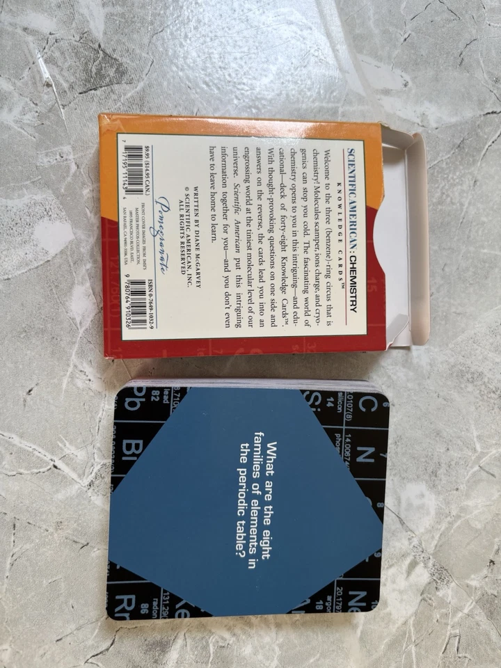 CHEMISTRY QUIZ DECK: SCIENTIFIC AMERICAN KNOWLEDGE By Pomegranate - Image 3 of 3