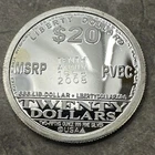 2008 NORFED stamped "TENTH ANNIV 1998/2008" 2/5 oz .999 silver round