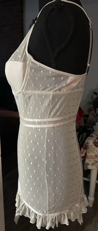 Vtg Victoria’s Secret Sexy Little Things Y2K (2006) Silver Lace Bustier Sz 36B - Image 4 of 4
