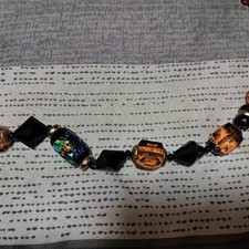 Vintage Brown/Black Bead Necklace - Unique Jewelry Accessory