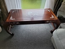 Antique Oriental Chinese Opium Low Coffee Tea Table 