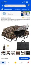Camoflage Cot Tent Extra Wide Used