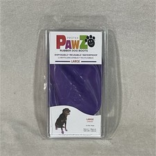 PAWZ Protex Pawz Rubber Dog Boots L Purple Waterproof Disposable Reusable