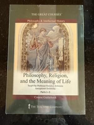 Great Courses - PHILOSOPHY, RELIGION, MEANING OF LIFE 18 CDs & Guidebook