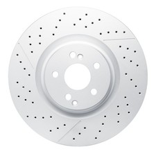 For Mercedes-Benz AMG GT 43 21-25 Brake Rotor Carbon GEOMET Drilled & Slotted