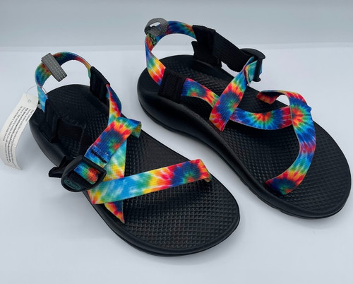 NEW Chaco ZX/1 EcoTread Big Kids Size 6 Rainbow Tie Dye Sport Sandals