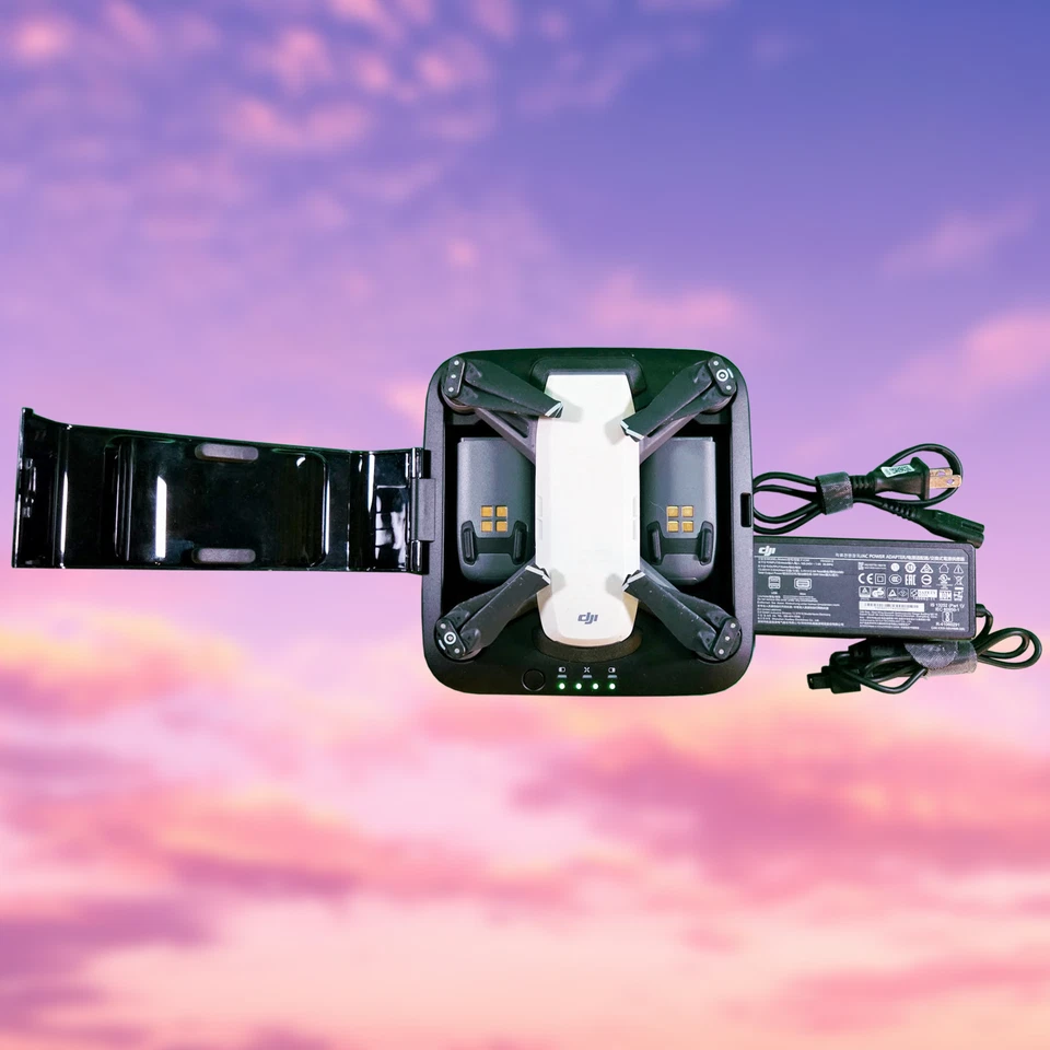 DJI Spark Drone FlyMore Kit and much much more. 3 batteries Portable Charger - Image 2 of 4