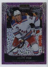 2021-22 O-Pee-Chee Platinum Violet Pixels 261/299 Adam Fox #20 a3q