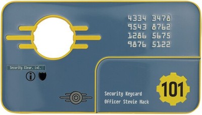 Fallout 3 - Limited Edition Replica - Vault 101 Security Keycard [New Toy] Col