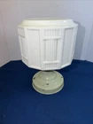 Vintage Milk Glass Art Deco Ceiling Light Fixture Shade. Shade Size 7.5” X 6.5”