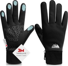 Bruvoalon Winter Gloves for Women  Men, 3M Thermal Insulation, Lycra Fabric, To