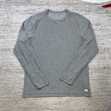 Vuori Strato Tech Shirt Medium Gray Brown Outdoors Mountain Workout Gym Lifter