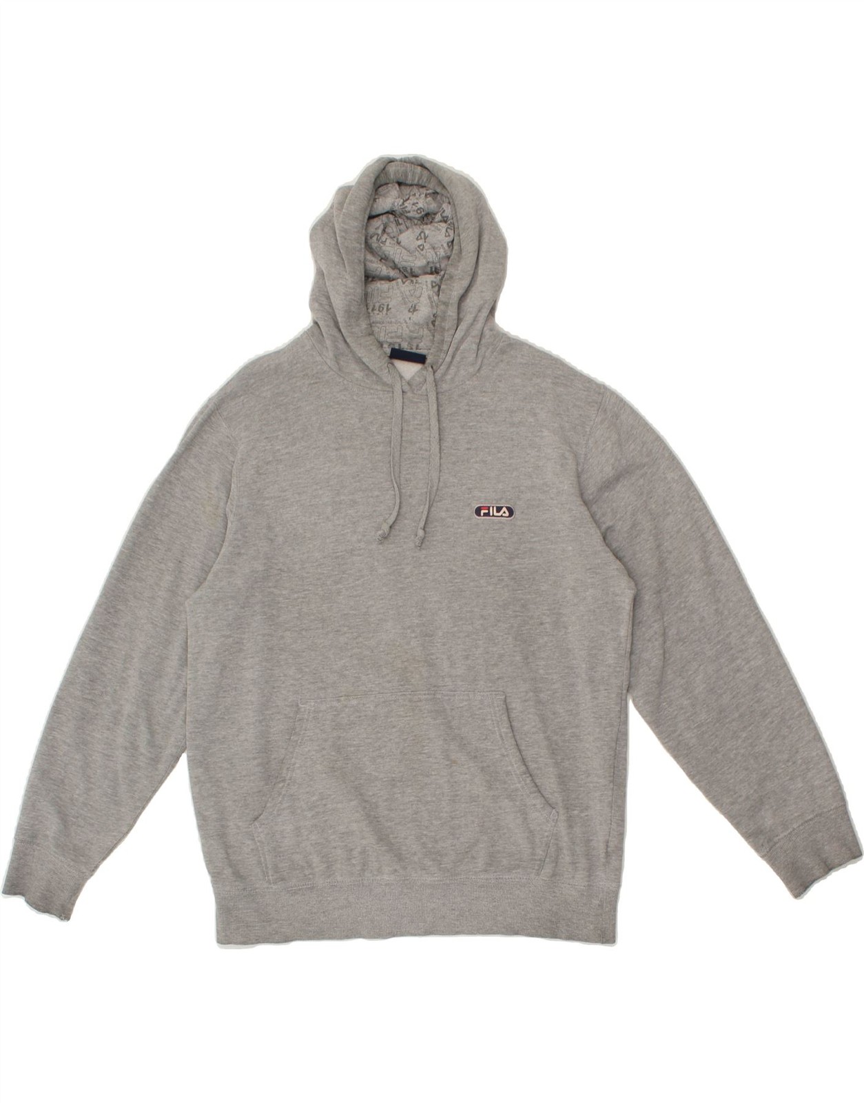 FILA maglione uomo con cappuccio grigio medio cotone BM07