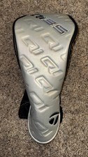 NEW TaylorMade Golf Qi35 Driver Head Cover Golf Club Headcover SILVER BLACK