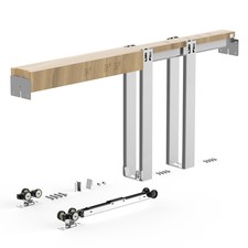 New Pocket Door Frame Kit,for 24-30 in Wide 80 in High Door,Pocket Door Kit w/T