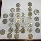 $8 Face Value 90% Silver 30 Standing Liberty Quarters, 1 Kennedy Half