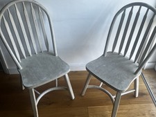 2 LOAF OAK kitchen set chairs 