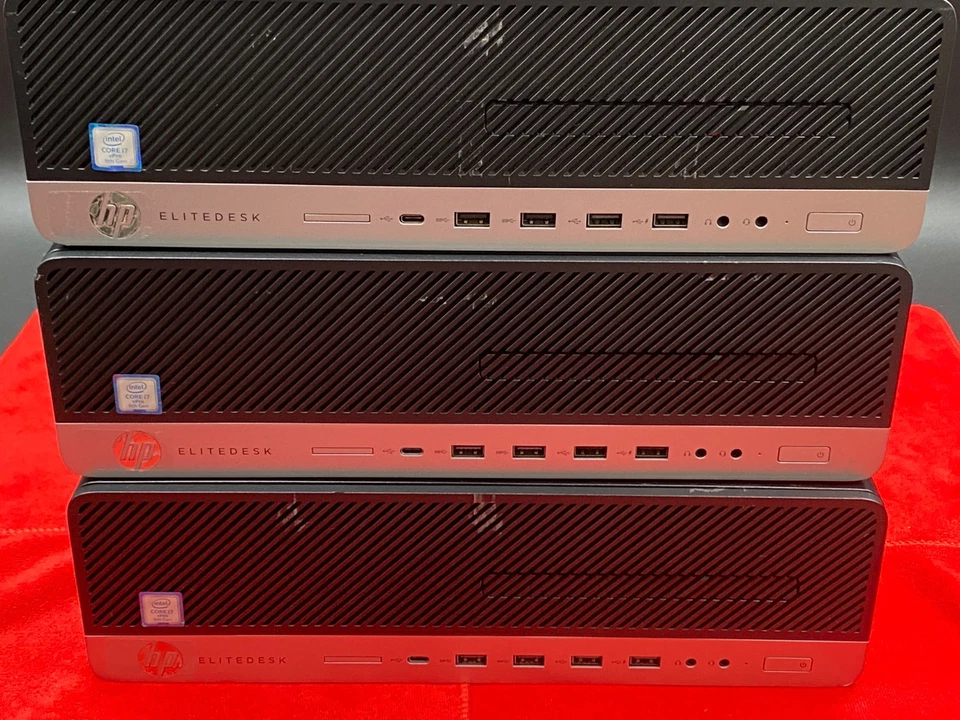 3 LOT HP ELITEDESK 800 G4 SFF PC i7-8700 8GB RAM 240GB SSD WiFi WINDOWS 11 - Image 4 of 4