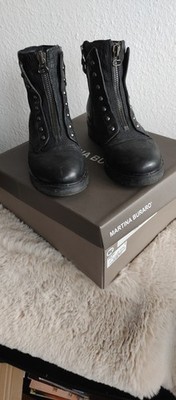 Martina Buraro Stiefeletten Booties Gr. 39 (6) schwarz Leder neuwertig