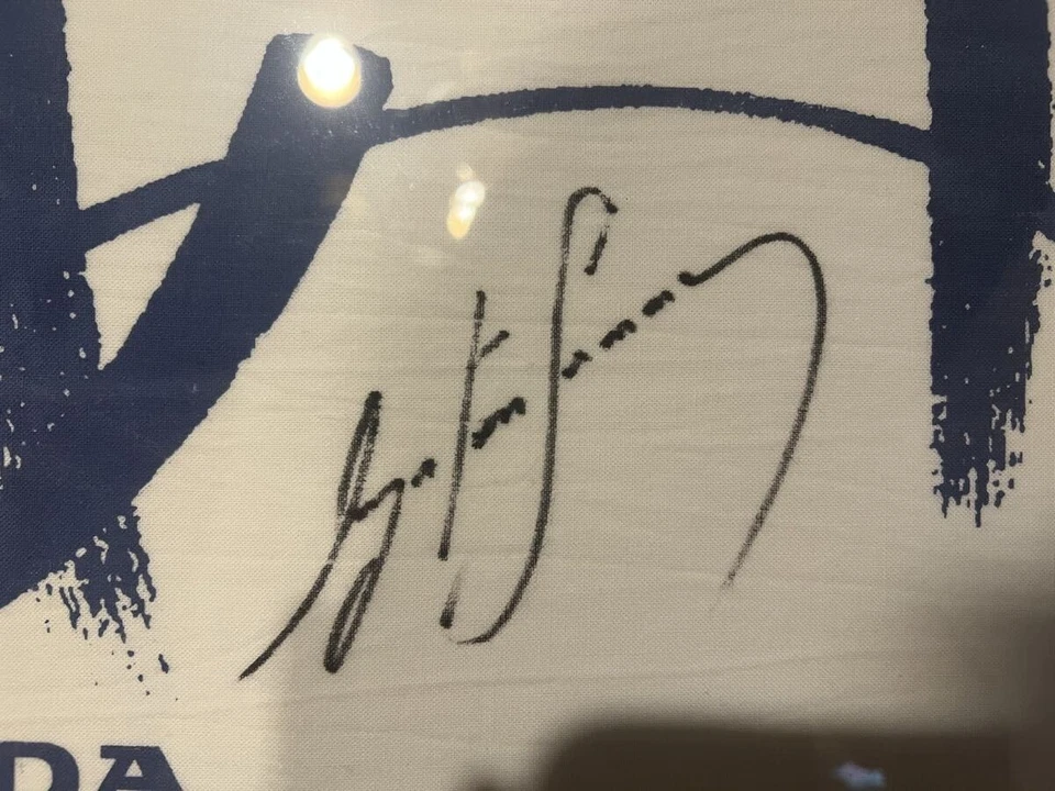 Подписанная Айртоном Сенной Honda F1 Прощальная "Arigato" В Рамке Товар ЯПОНСКАЯ Ограниченная серия - Изображение 2 из 3