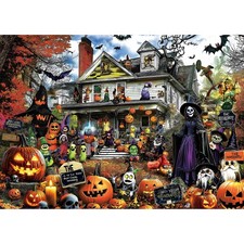 1000 Piece Halloween Jigsaw Witch Horror House Family Board Game Craft