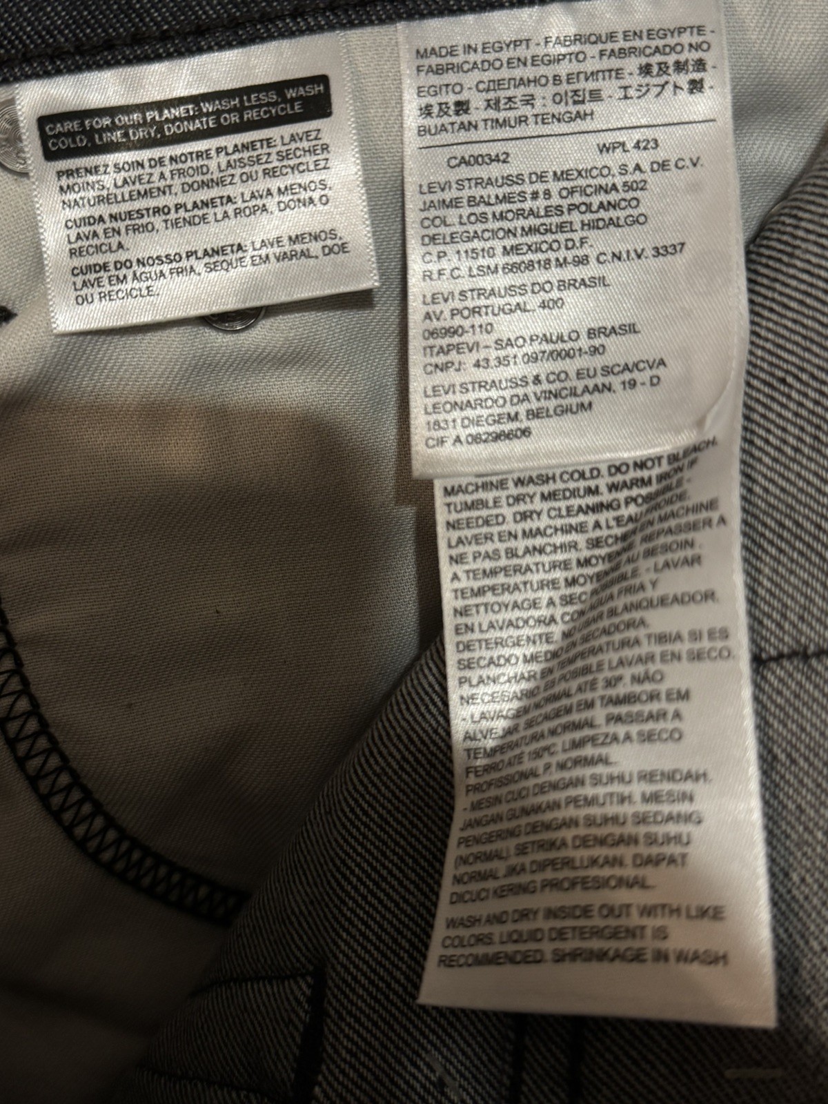 NWT Levi’s 510 Gray skinny mens jean size 33x30 thumbnail 6