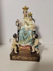 Catholic Regina Decor Carmeli holding Child w/ Angels 7.5" Religious Statue NIB