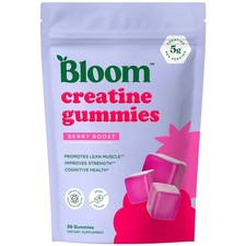 Bloom Creatine Monohydrate Gummies, 5g Per Se...
