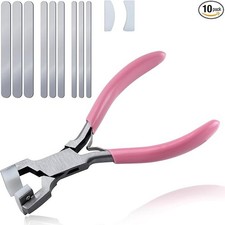 Bracelet Bending Pliers Kit with 9 Aluminum Blanks, Bracelet Bender for Making C