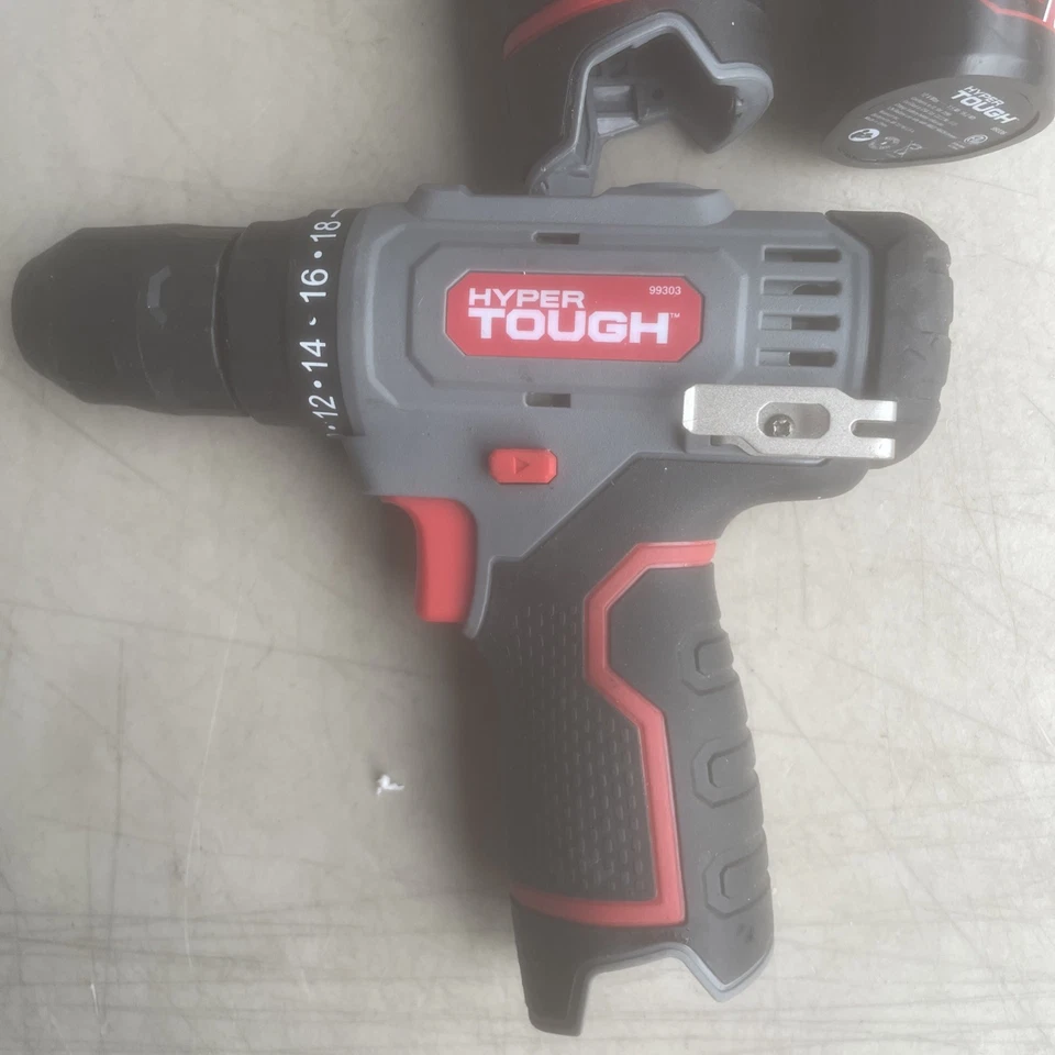 Lot Of 2 HYPER TOUGH 12V CORDLESS 3/8 IN DRILL 99303 W/ 1.5Ah Battery 99336 - Image 3 of 4